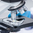 Laboratory microscope representing integrated lab testing and diagnostics